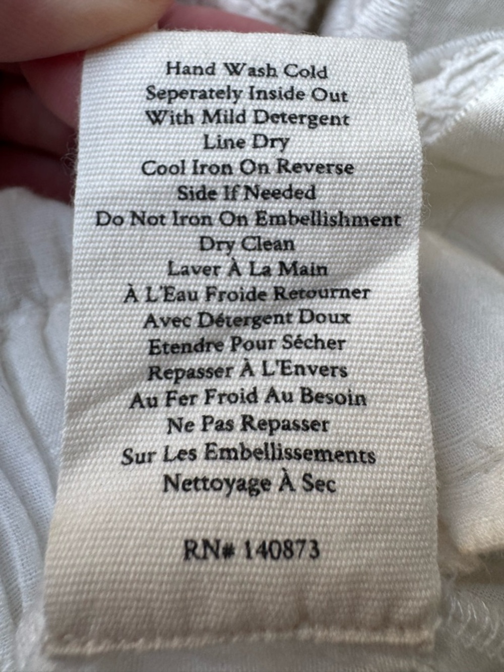 LoveShackFancy Cream Embroidered Tiered Mini Skirt Cotton Size S - Picture 7 of 8